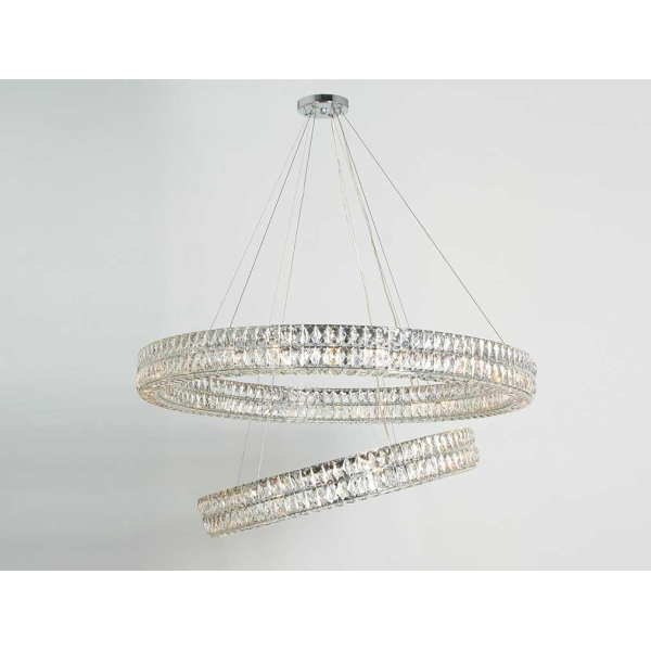Вертикальная композиция Newport 8550 из двух колец хром №176 S8550_176CH