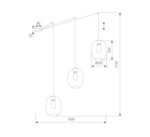 Подвесная люстра TK Lighting 5972 Elio