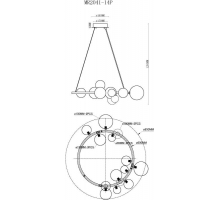 Подвесная люстра MyFar George MR2041-14P