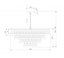 Подвесная люстра Bogates Gutta 476/8 a068863