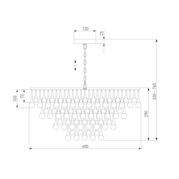 Подвесная люстра Bogates Gutta 476/8 a068863