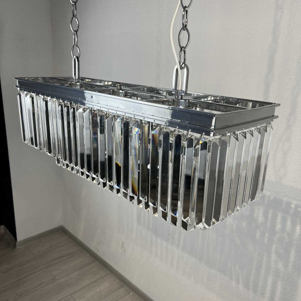 Подвесная люстра Imperium Loft Rh 1920S Odeon Clear Glass Fringe Chrome 228792-22
