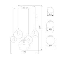 Подвесная люстра TK Lighting 4796 Esme