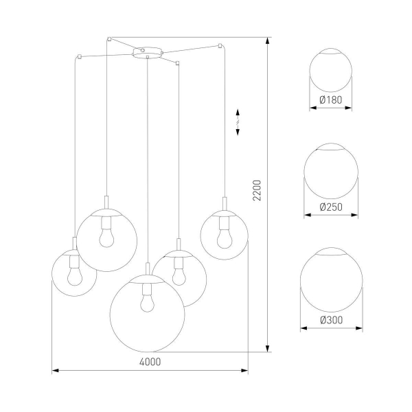 Подвесная люстра TK Lighting 4796 Esme