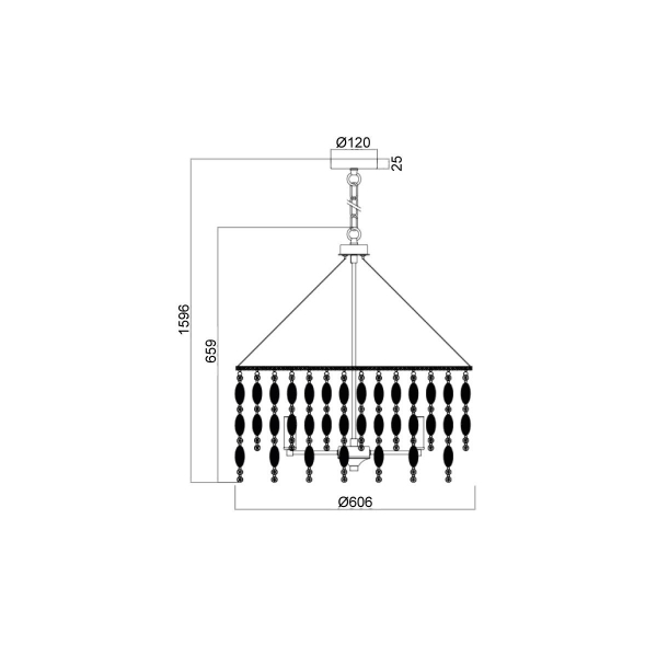Подвесная люстра Vele Luce Grace VL4093P61 Подвесная люстра Vele Luce Grace VL4093P61