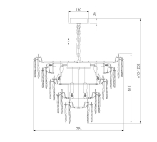 Подвесная люстра Bogates Leaf 369