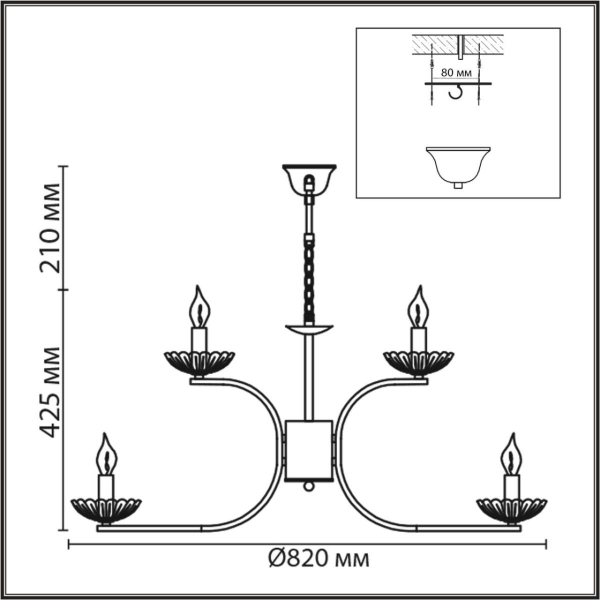 Люстра подвесная LUMION CLASSI 8155/9 Люстра подвесная LUMION CLASSI 8155/9
