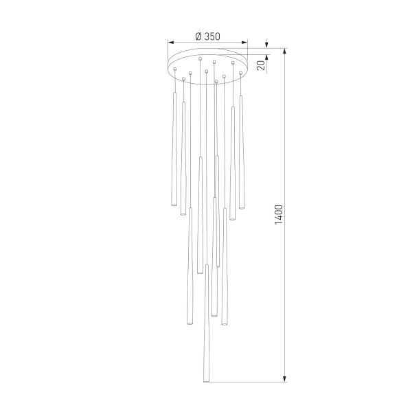 Подвесная люстра TK Lighting 10110 Piano