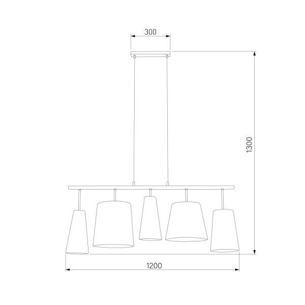 Подвесной светильник TK Lighting 1908 Pedro 5