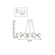 Люстра подвесная Ceramo BW Lightstar 799127