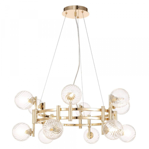 Подвесная люстра Crystal Lux Luxury SP12 Gold