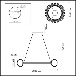 Подвесная люстра Odeon Light MIRAGE 5029/128L