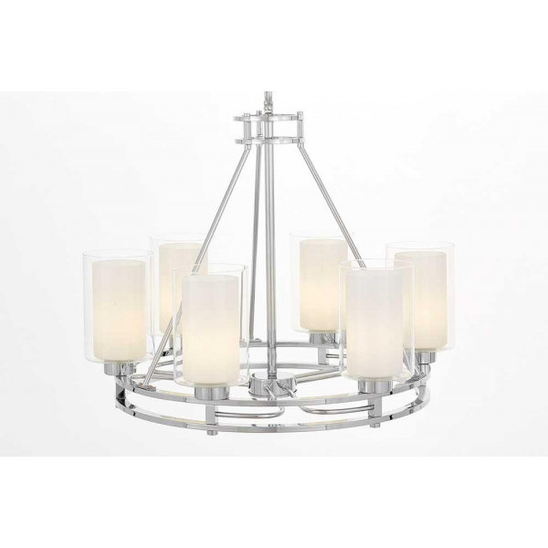 Подвесная люстра Lumina Deco Marietta LDP 8025-6 CHR+WT