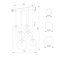 Подвесная люстра TK Lighting 4819 Esme