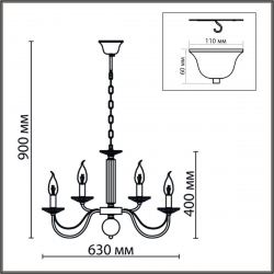 Подвесная люстра Lumion Classi Incanto 8033/10