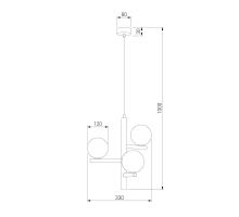 Подвесная люстра TK Lighting 10271 Estera Wood