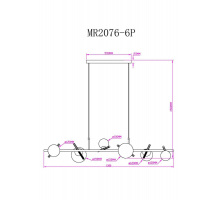 Подвесная люстра MyFar Francis MR2076-6P