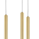 L5T747443 Люстра TUBO LED 25W 1600LM 25G ЗОЛОТО 4000K
