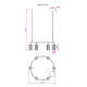 Подвесная люстра MyFar Alex MR2170-6P