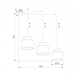 Подвесная люстра TK Lighting 3140 Duo