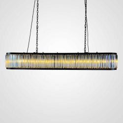 Подвесная люстра Imperium Loft Rh 1920S Odeon Clear Glass Black 180 248522-22