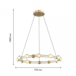 Подвесная светодиодная люстра Favourite Rondell 4382-15P