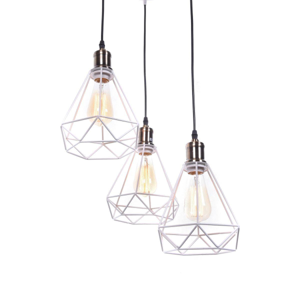 Подвесная люстра Lumina Deco Cobi LDP 11609-3 WT Подвесная люстра Lumina Deco Cobi LDP 11609-3 WT