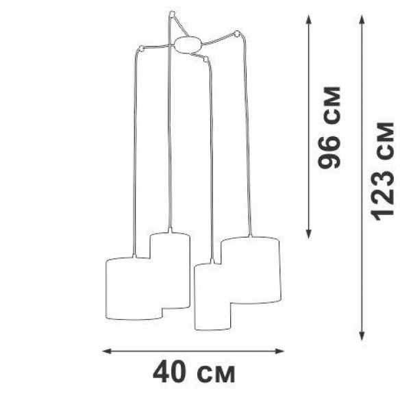 Подвесная люстра Vitaluce V3089/4S