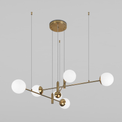 Подвесная люстра Eurosvet Planet 70146/6 латунь Smart