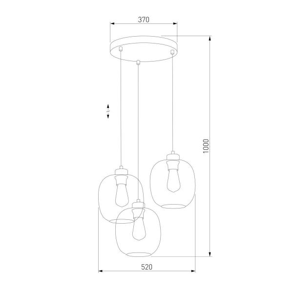 Подвесная люстра TK Lighting 3184 Elio