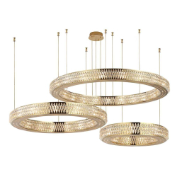 Горизонтальная композиция Newport 8560 из трех колец золото №187 S8560_187G