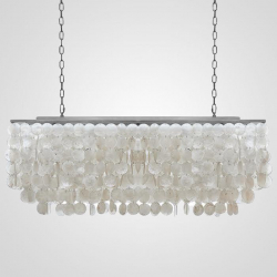 Подвесная люстра Imperium Loft Rectangle Shell Chandelier 2 Cascades 75535-22