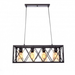 Подвесная люстра Lumina Deco Nortis LDP 11535-4 BK