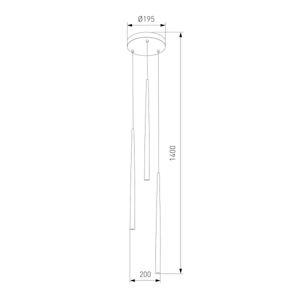 Подвесная люстра TK Lighting 10109 Piano