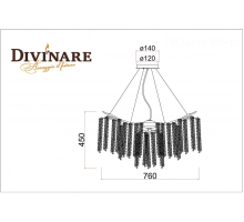 Подвесная люстра Divinare Salice 3133/01 SP-10