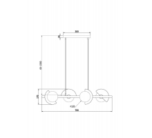 Подвесная люстра Freya Sepia FR5391PL-04CFL