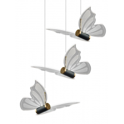 Подвесная светодиодная люстра Natali Kovaltseva Butterflies Led Lamps 81366 Gold