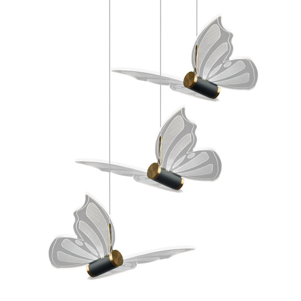 Подвесная светодиодная люстра Natali Kovaltseva Butterflies Led Lamps 81366 Gold