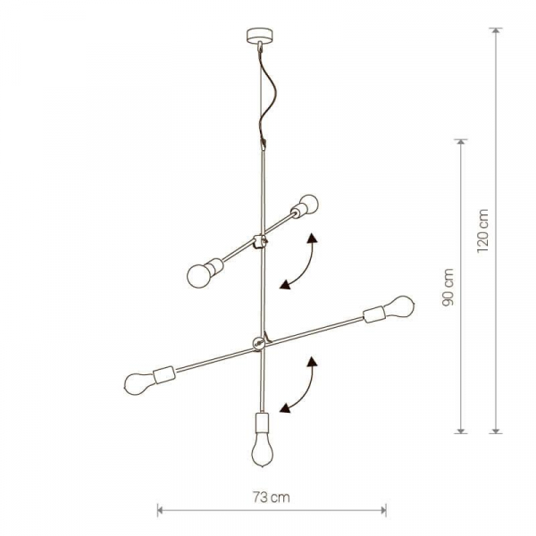 Подвесная люстра Nowodvorski Sticks 9076