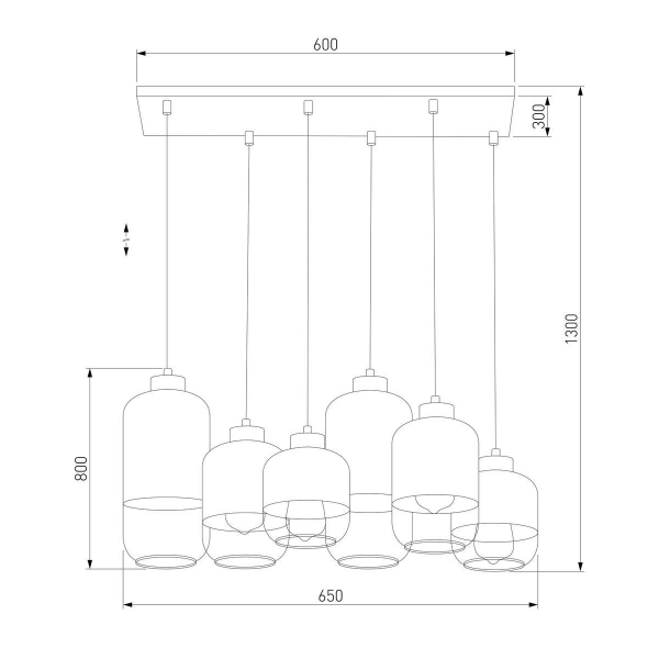 Подвесная люстра TK Lighting 3359 Marco Silver