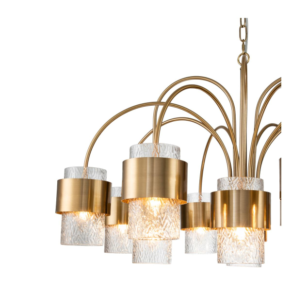 Подвесная люстра Indigo ELEGANZA 12019/A/12P Brass V000324 Подвесная люстра Indigo ELEGANZA 12019/A/12P Brass V000324
