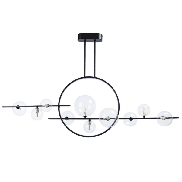 Подвесная светодиодная люстра Arte Lamp Saturn A7790SP-75BK Подвесная светодиодная люстра Arte Lamp Saturn A7790SP-75BK