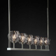 Подвесная люстра Imperium Loft Rh Boule De Cristal Linear Chandelier 6 Nickel 240203-22
