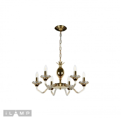 Подвесная люстра iLamp Flo YT2049-6 GD+COG