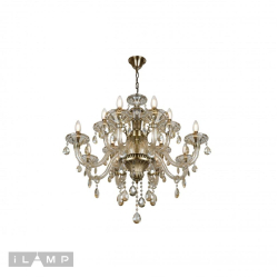 Подвесная люстра iLamp Asia 61079-8+4 BR