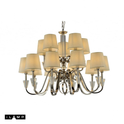 Подвесная люстра iLamp Alesti P2424-10+5 Nickel