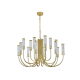 Подвесная люстра Newport 4558+4+4/C mat.gold М0071545
