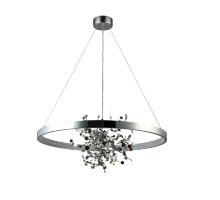 Подвесная люстра Crystal Lux GARDEN SPLED+4 D800 CHROME