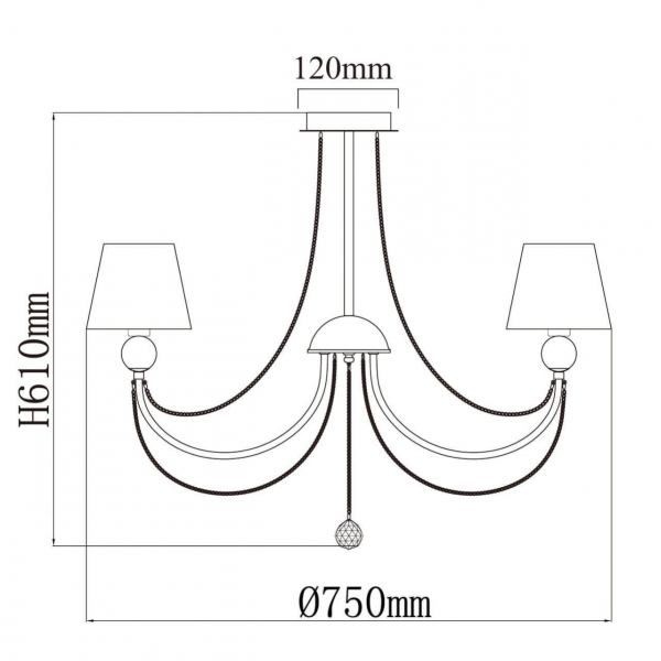 Подвесная люстра MW-Light Федерика 684011608