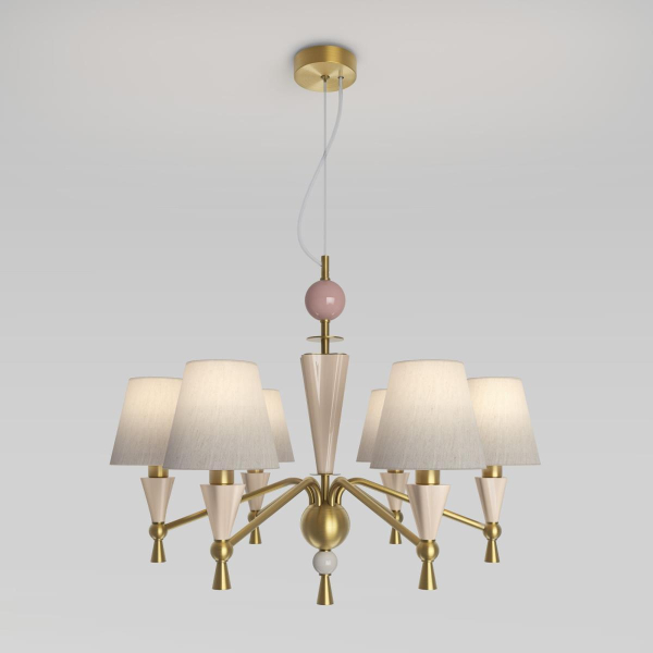 Подвесная люстра Eurosvet Teja 101014/6 латунь Smart a072038